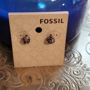 Fossil stud earrings